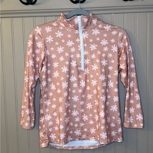 Floral Kids Swim Rash Guard